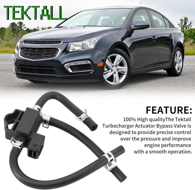 Tektall Wastegate Actuator Solenoid Valve Compatible with Che-vy Encore Cruze Sonic Trax 1.4L 55587751 55574902 - Image 2